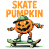 Skateboard pumpkin for Halloween fans