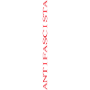 Lettrage antifasciste vertical (étiré)