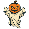 Halloween Pumpkin Ghost Spooky Design