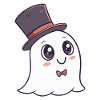 Chic Ghost Hat and Bow
