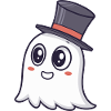 Chic Ghost Top Hat