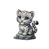 Friend-Shaped Snow Leopard