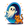 Ghost cat through star portal