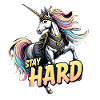 Einhorn Rüstung Stay Hard