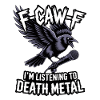 Crow with Microphone – Death Metal