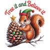 Weihnachts-Eichhörnchen Shirt für Tierfreunde