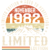 November 1982 Unique Retro Anniversary