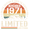 November 1971 Unique Retro Anniversary