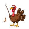 Funny Turkey Fishing Thanksgiving