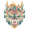 Fiery Dragon Mask | Mythical Flame Beast