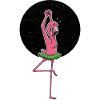 Ballerina flamingo with tutu