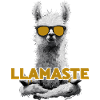Llamaste – Yoga Lama with sunglasses