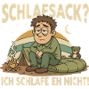 Schlafsack Witz Nacht Motiv
