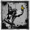 Funny Great Dane and Butterfly