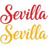 Sevilla Script Duo Rouge Jaune Rétro