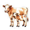 Cow Love – Mother and Calf