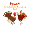 I'm really into the thanksgiving spirit