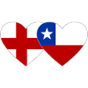 Sweden Chile Flag Heart