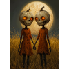 Moonlit Pumpkin Twins