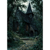 Moonlit Forest Chapel