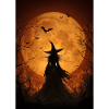Witch under the Harvest Moon