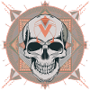 Cyber Geometric Skull Mandala