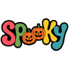 Spooky Pumpkin Halloween Logo