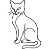 Sitting Cat Sketch – Stylish Animal Motif