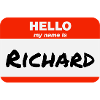 Bonjour, je m’appelle Richard Étiquette Étiquette