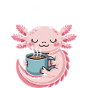 Caffelotl Axolotl Coffee Kawaii Funny