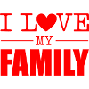 L’amour pour la famille en rouge
