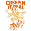 Creepin It Real Halloween Ghost Skateboard