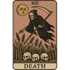 Halloween Spooky Season Death Card Design