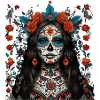 Sugar Skull Floral Queen