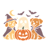 Pumpkin Halloween Dogs