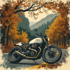 Quiet Luxury Motorcycling Poster