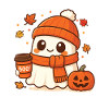 Halloween Coffee Ghost Caffeinated Boo