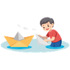 Papierboot spielen