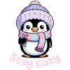 Penguin Stay Cozy - Cute Winter Motif