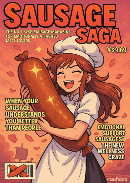 Sausage Saga Fake Comic Magazine Cook