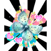 Soft Blue Butterfly Insect Retro