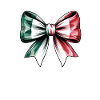 Chicana Bow Italy Flag Design