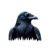Ravens Gothic Graffiti Design