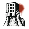 Building Mask - Artistic Illustration