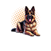 German Shepherd Dad Father's Day Father