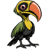 Toucan Bird Halloween Comic Funny