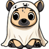 Hyena Halloween Ghost