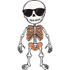 Skeleton Comic Halloween