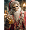 Skeleton Santa in Ember Gorefest