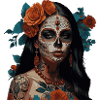 Sugar Skull Floral Crown